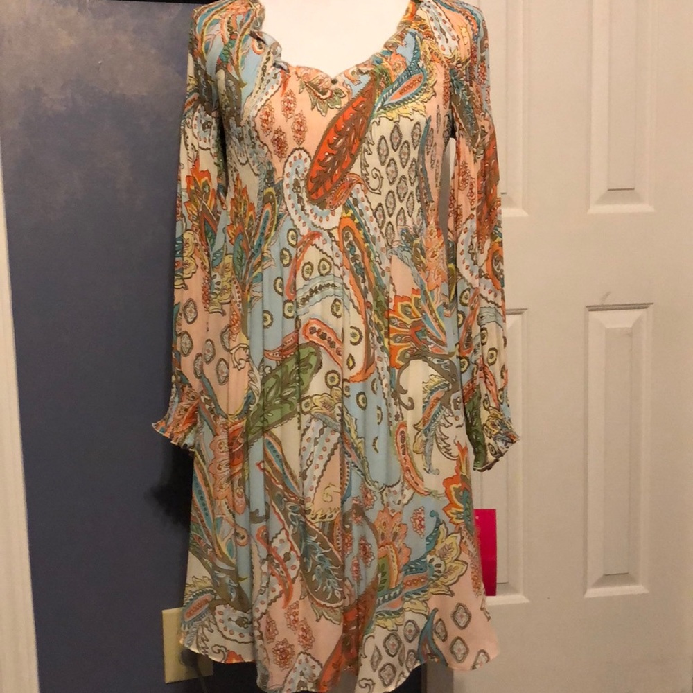 Sunny Leigh dress with beautiful pastel colors